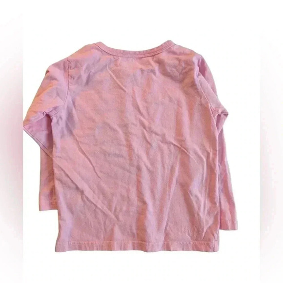 Girls Long Sleeve Shirt Cotton Floral Yellow Pink Crewneck Top Bundle SZ 5T - Picture 3 of 5